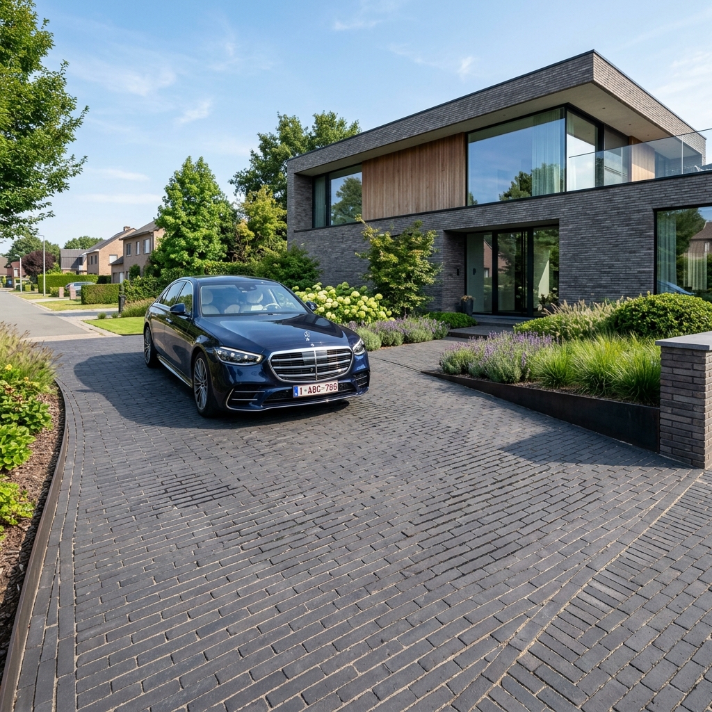 Oprit aanleggen: klinkers, kasseien en beton